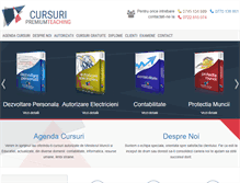 Tablet Screenshot of cursuri-premium.ro